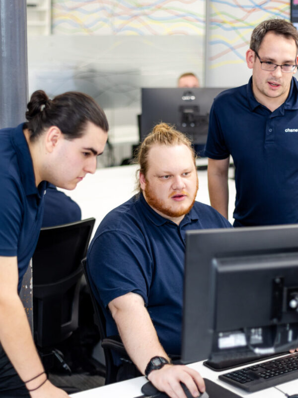 CHS Networks team collaborating together